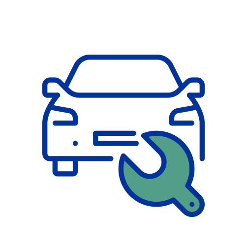 車と工具のイラスト