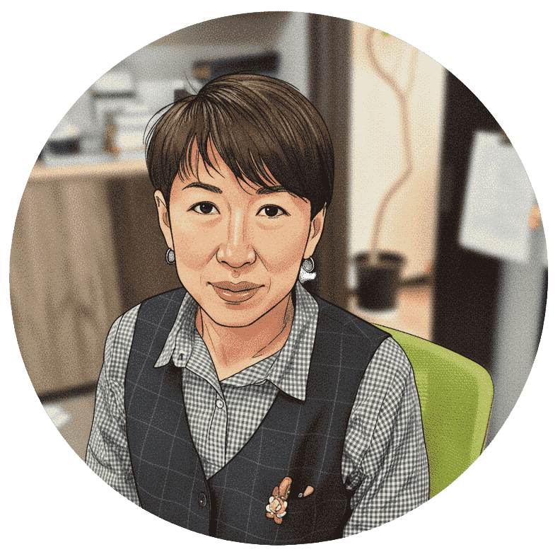 保険担当、進藤さんのイラスト