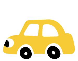 黄色い車のイラスト